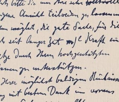 ​FRIEDENTHAL, ALBERT (1862-1921): Eigenhändiger Brief