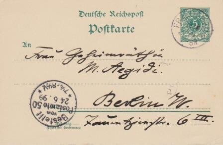 ​​BRUCH, MAX (1838-1920): Eigenhändige Postkarte