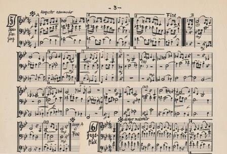 ​BECKERATH, ALFRED VON (1901-1978): Eigenhändiges Musikmanuskript