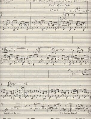 BIALAS, GÜNTER (1907-1995): Eigenhändiges Musikmanuskript, aus der Oper 