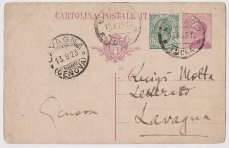 ​PUCCINI, GIACOMO (1858-1924): Eigenhändige Postkarte mit Unterschrift "G. Puccini"