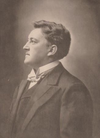 ​KNOTE, HEINRICH (1870-1953) - Brustbild nach links mit faksimilierter Unterschrift