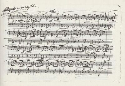​BRAHMS, JOHANNES: Intermezzi Opus 119 Nr. 2 und 3. Faksimile des Autographs