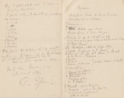 ​THOMÉ, FRANCIS (1850-1909): Drei eigenhändige Briefe mit Unterschrift