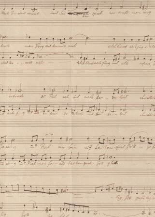 ​FIEBIG, KURT (1908-1988): Eigenhändiges musikalisches Skizzenblatt