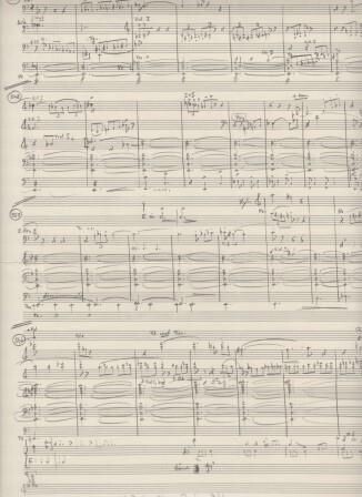 ​REDEL, MARTIN CHRISTOPH (geb. 1947): Eigenhändiges Musikmanuskript