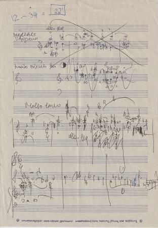 ​SAMMLUNG - Eigenhändige Musikmanuskripte und Schriftstücke von Komponisten des 20. Jahrhunderts