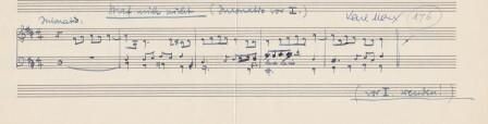 ​MARX, KARL (1897-1985): Eigenhändiges musikalisches Albumblatt