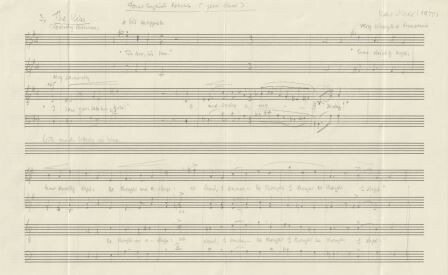 MARX, KARL (1897-1985): Eigenhändiges musikalisches Albumblatt