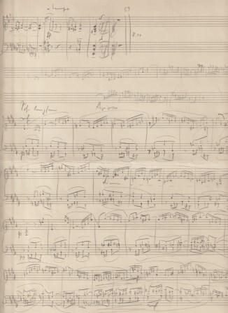 ​HESSENBERG, KURT (1908-1994): Eigenhändiges Musikmanuskript