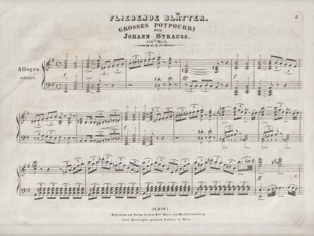 ​STRAUSS, JOHANN (VATER): Fliegende Blätter