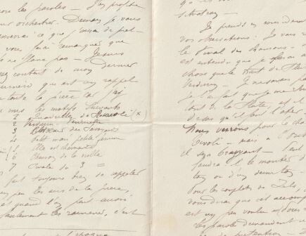 ​VARNEY, LOUIS (1844-1908): Eigenhändiger Brief mit Unterschrift