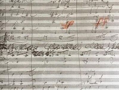 ​BEETHOVEN, LUDWIG VAN: Sinfonie Nr. 9 d-Moll Op. 125. Faksimile