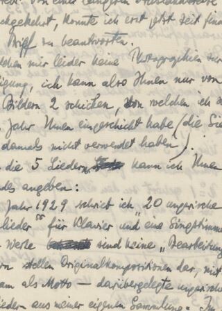 ​BARTÓK, BÉLA (1881-1945): Eigenhändiger Brief mit Unterschrift. Budapest 12. Febr. 1938