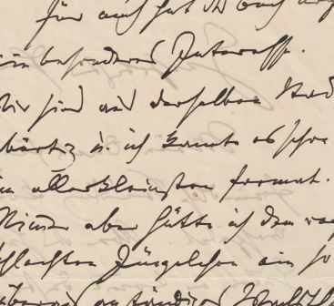 ​BRAHMS, JOHANNES (1833-1897): Eigenhändiger Brief mit Unterschrift "J. Brahms".  An Max Abraham