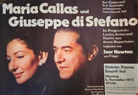 ​CALLAS, MARIA & GIUSEPPE DI STEFANO - Original-Plakat / Konzertplakat
