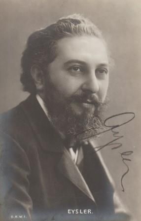 EYSLER, EDMUND (1874-1949): Signierte Photographie
