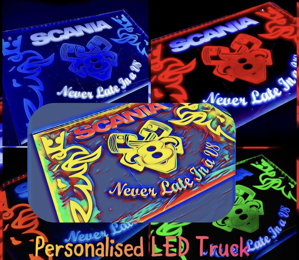 Personalised led Board Truck Or Van