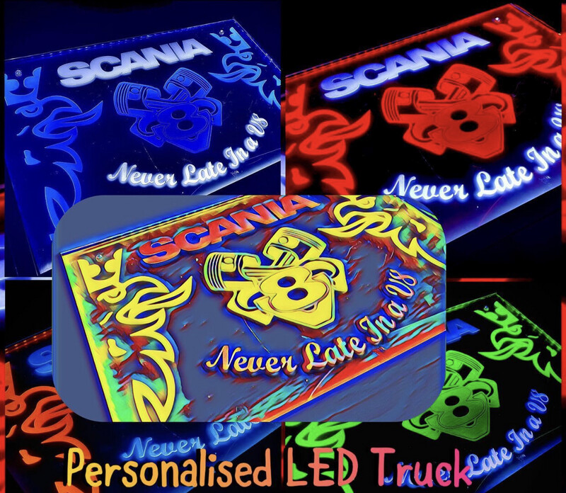 Personalised led Board Truck Or Van