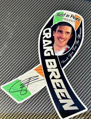 Craig Breen memorial stickers