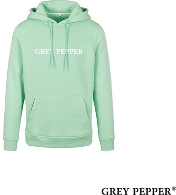 GREY PEPPER® - Hoodie Neo Mint - Geborduurd logo UNISEX