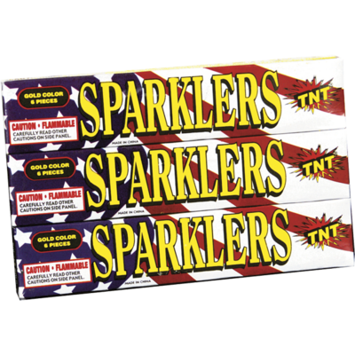 GOLD SPARKLERS (Pack of 7)