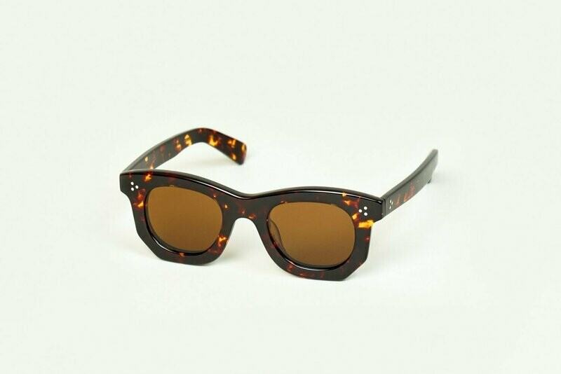 LESCA Lunette Ogre XL Écaille verre Brun