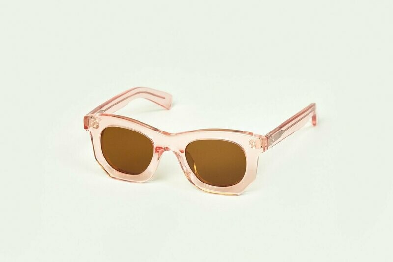 LESCA Lunette OGRE XL Rose verre Brun