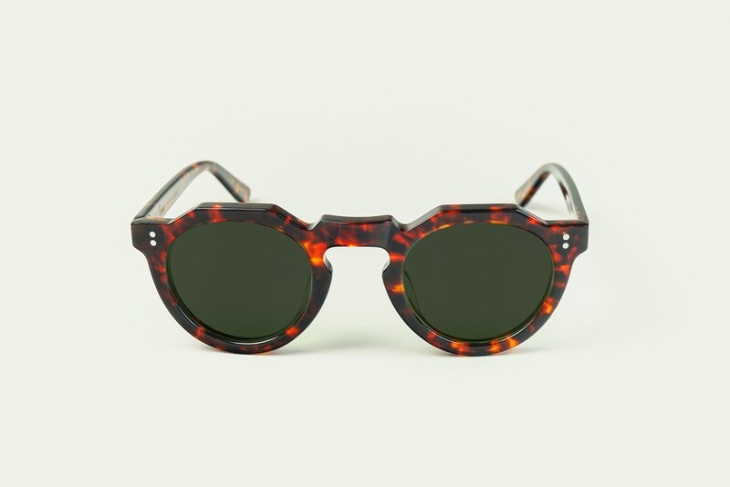 LESCA Lunette PICA / Ecaille verre G15 Minéral Plat Polarisé