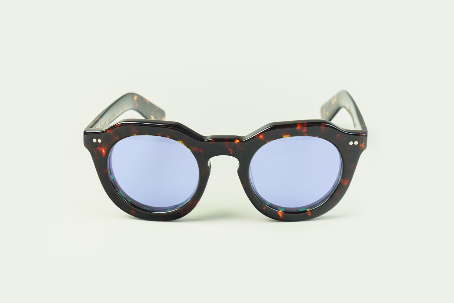 LESCA Lunettes TORO Ecaille verre Bleu