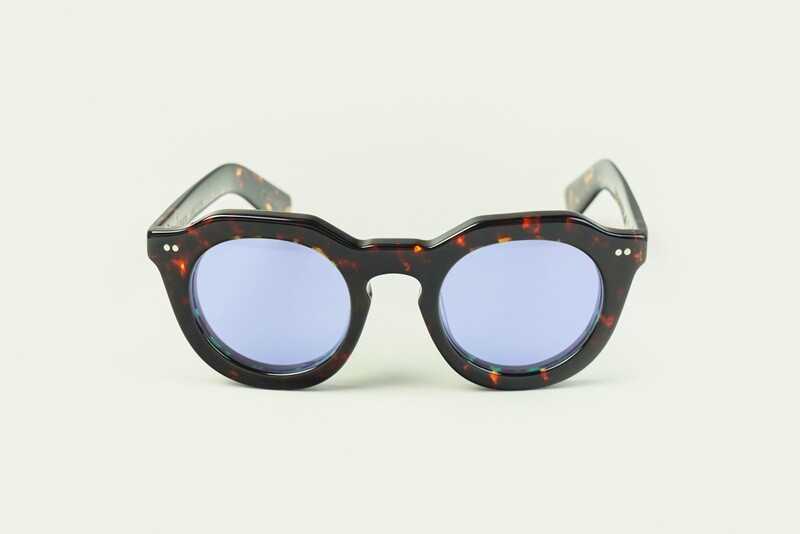 LESCA Lunettes TORO Ecaille verre Bleu