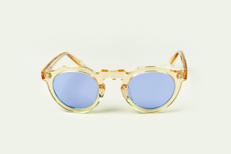 LESCA Lunette PICA / Champagne verre Bleu