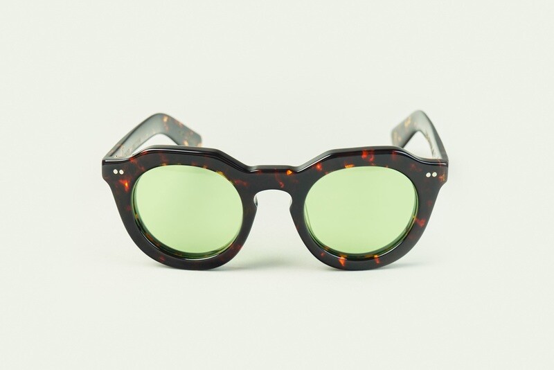 LESCA Lunettes TORO Ecaille verre Emeraude