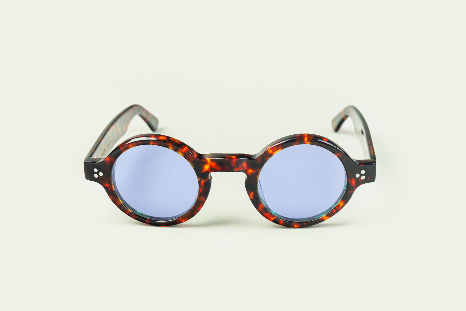 LESCA Lunette BURT Ecaille verre Bleu