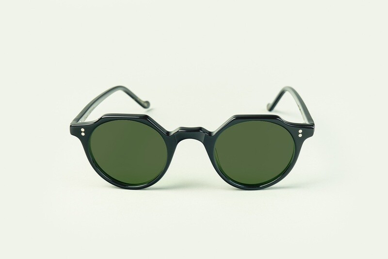 LESCA Lunette HERI  Black verre G15 Minéral Plat Polarisé