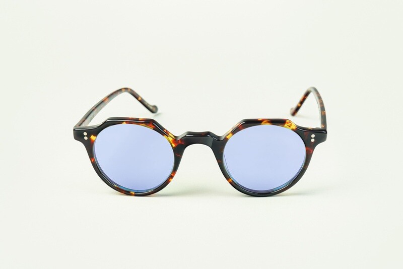 LESCA Lunette HERI Ecaille verre Bleu