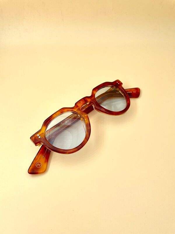 LESCA UPCYCLING Lunette CROWN PANTO 8mm / HAVANA CRISTAL