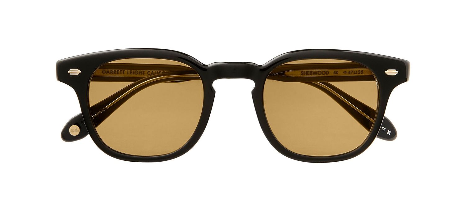 GARRETT LEIGHT Sherwood Sun col Black Yellow lenses