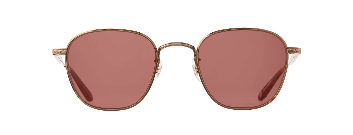 GARRETT LEIGHT World G Antique Gold-Spotted Brown Shell/Semi-Flat Pomegranate