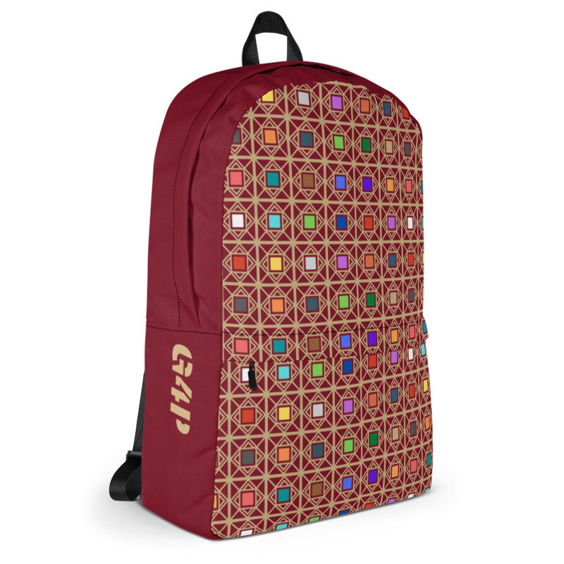 G4P Medium Size Backpack in Red and Checkered Colours
