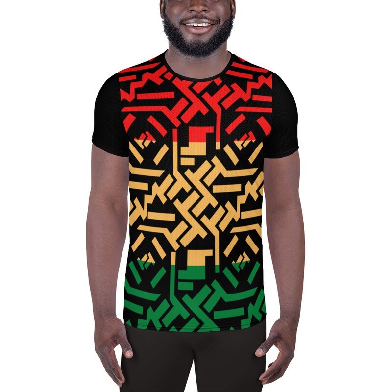 G4P Print Men&#39;s Athletic T-shirt  to keep athletes dry and comfortable even during the most vigorous of workouts.