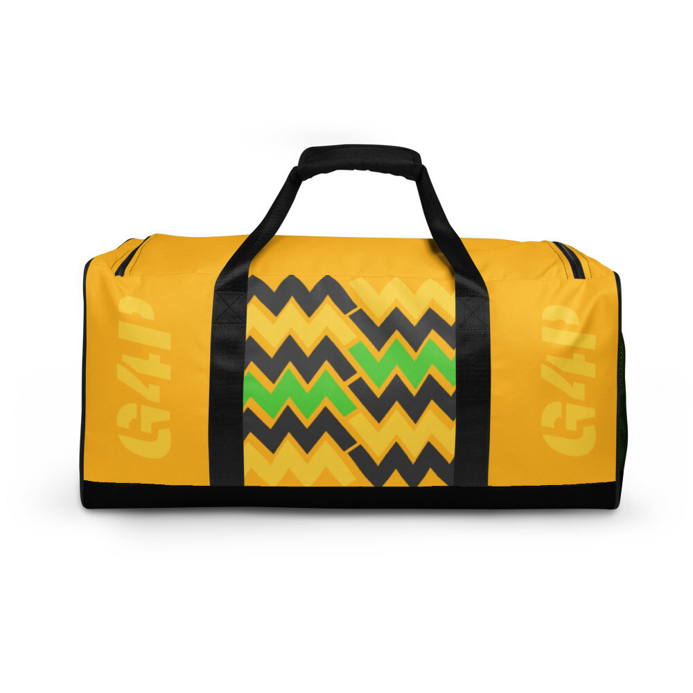 G4P Duffle bag in Yellow with Zig Zag Pattern 