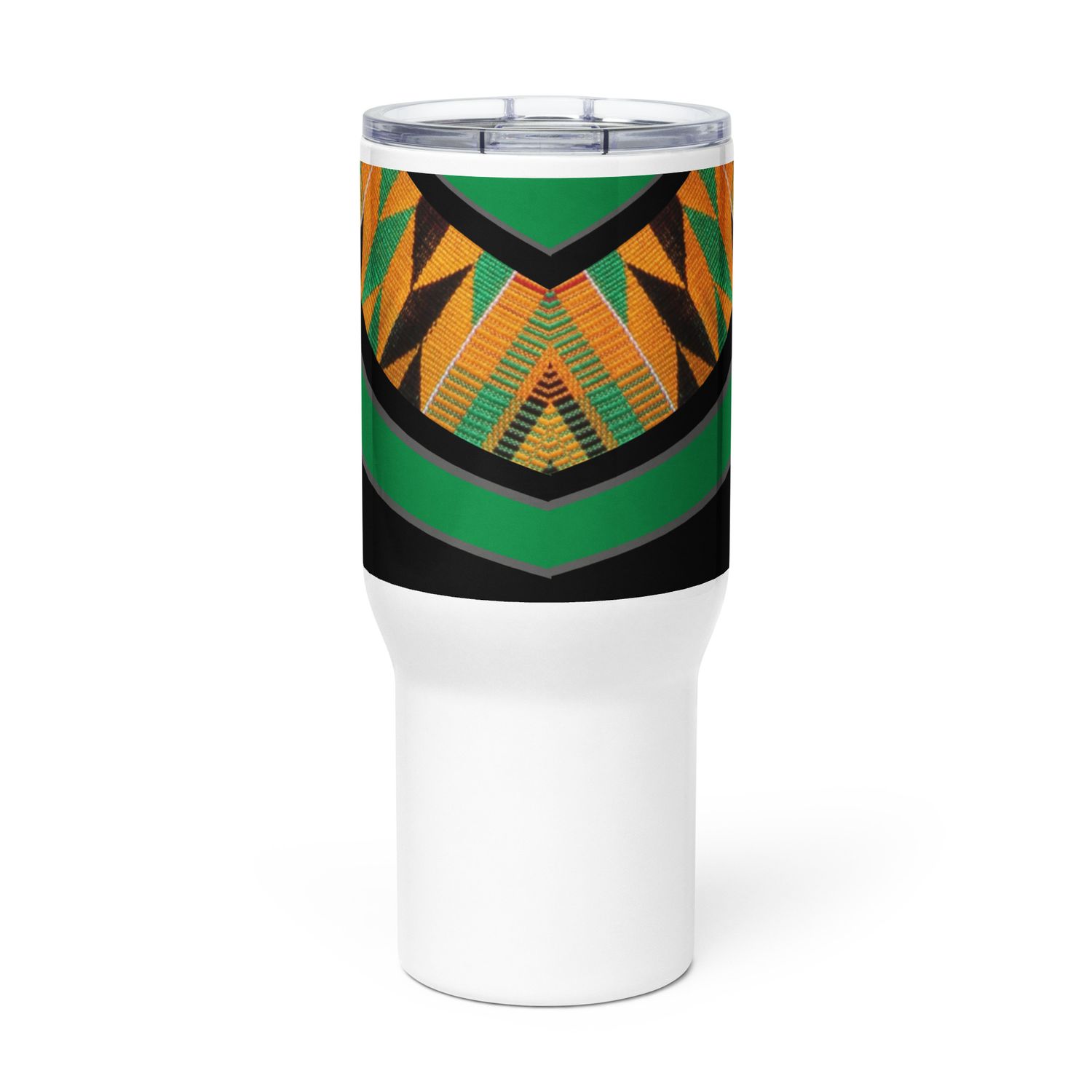 Travel mug with a handle