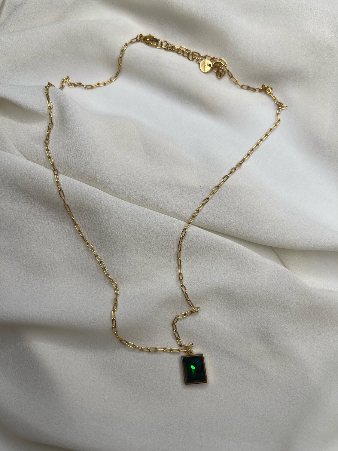 Collana pendente Vintage Verde