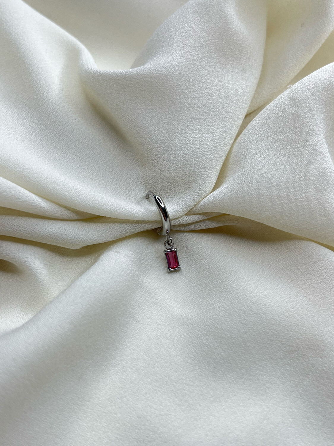 Hoop baguette mini rosa