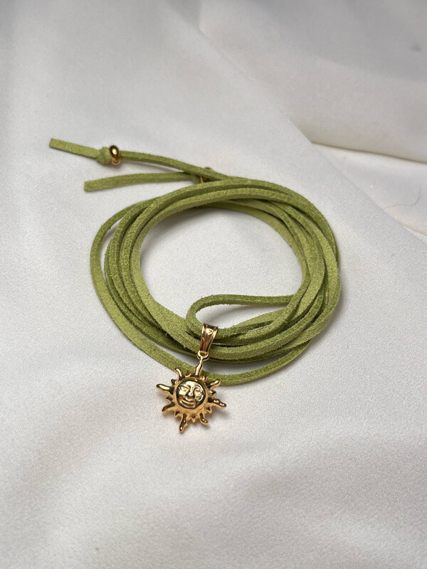 Chocker sole/luna verde