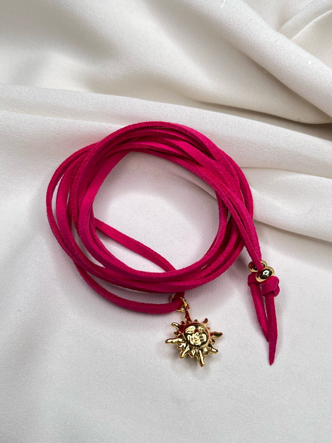 Chocker sole/luna fucsia