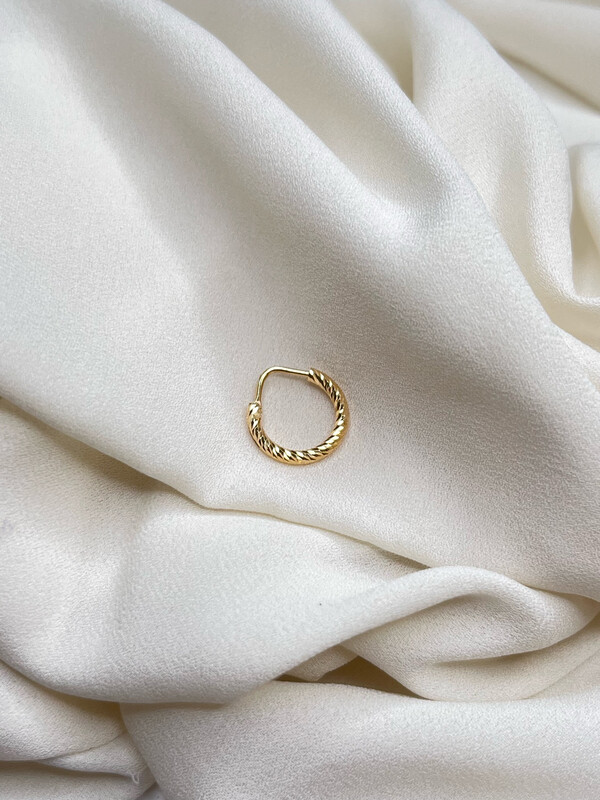 Hoop diamantato Gold