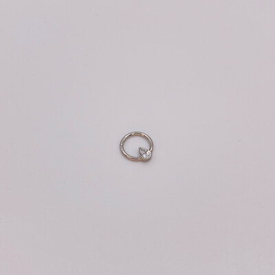 Piercing anello drop Silver