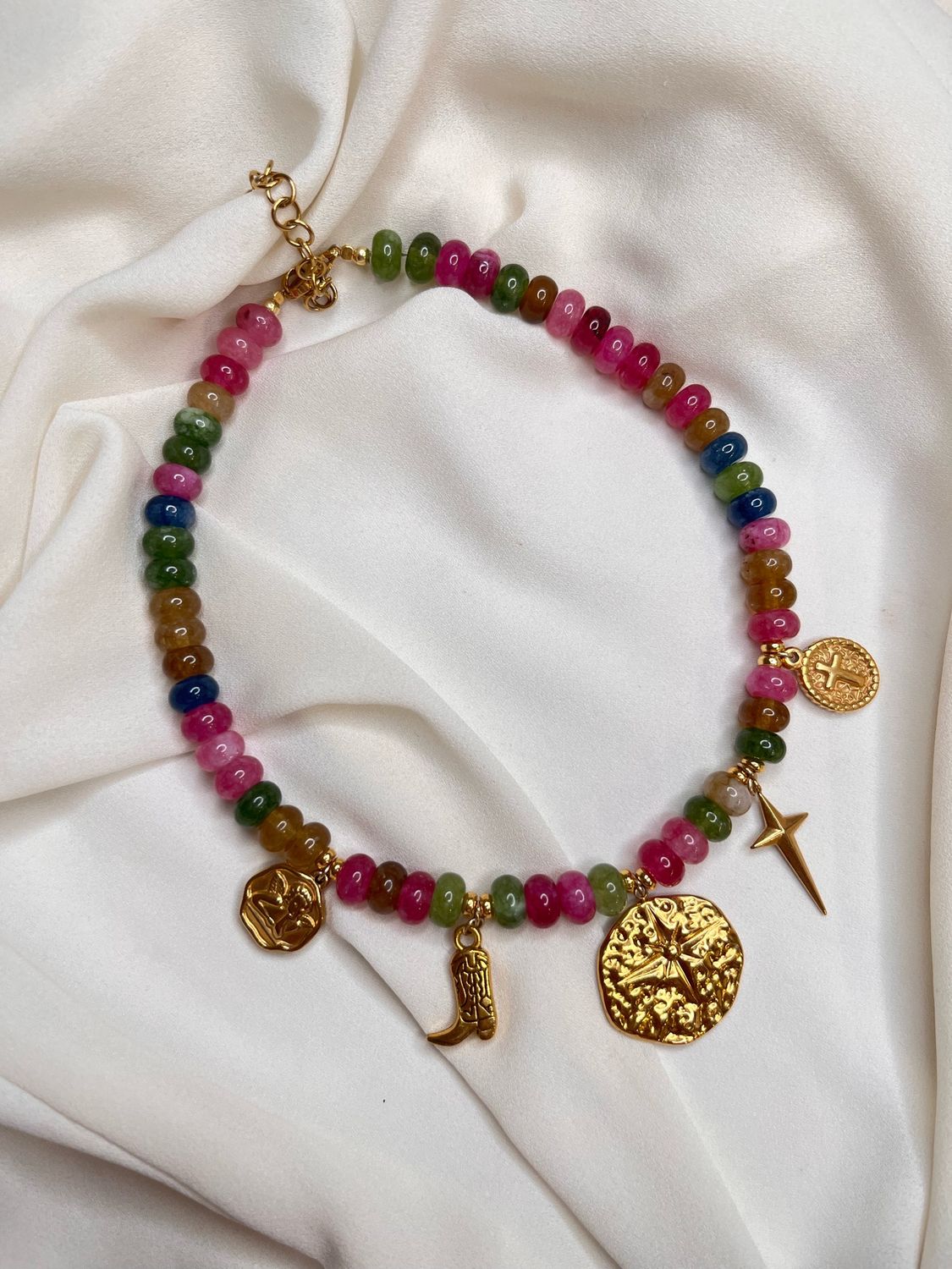 Collana charms multicolor Texas